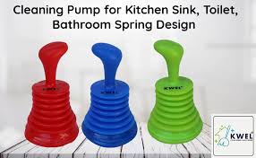 Sink plunger, Drain Unblocker Cleaner,draining Pump for Kitchen Sink, Toilet, Bathroom, Spring Design, multicolor
