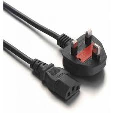 Computer Desktop Power Flower Cable Fused - 3 Pin Plug