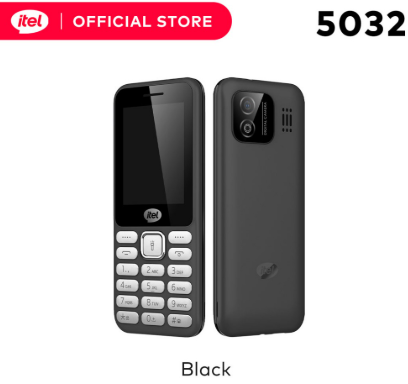 itel 5032 Basic Cellphone Original (Keypad) Ultra Slim 2.4" Screen | Wireless FM | 1000mAh | Type-C Featured Phones