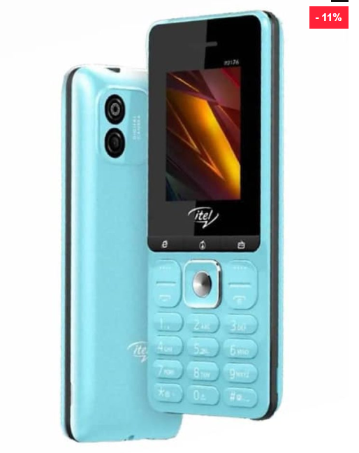 itel 2176 Basic Cellphone Original (Keypad) Ultra Slim 2.0 " Screen | Wireless FM | 1000mAh | Type-C King Voice Featured Phones