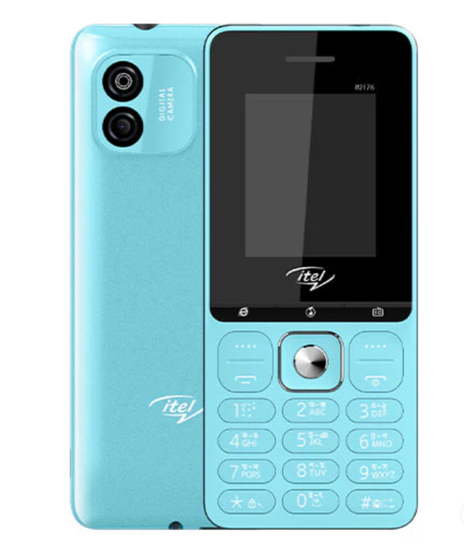 itel 2176 Basic Cellphone Original (Keypad) Ultra Slim 2.0 " Screen | Wireless FM | 1000mAh | Type-C King Voice Featured Phones