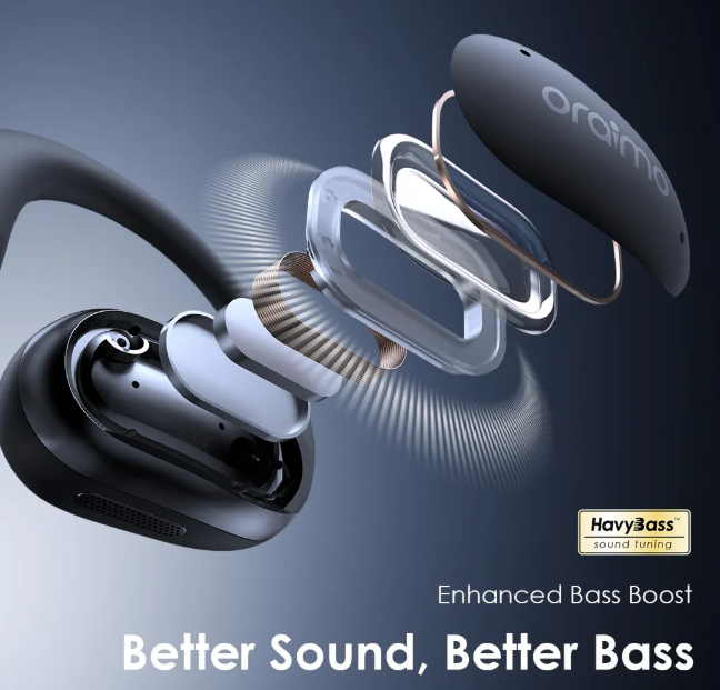 oraimo OpenArc Open-Ear  36-Hr Long Playtime Wireless  Bluetooth Earphones Earphones