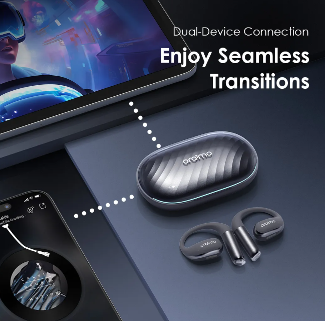 oraimo OpenArc Open-Ear  36-Hr Long Playtime Wireless  Bluetooth Earphones Earphones