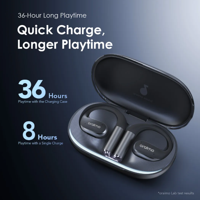 oraimo OpenArc Open-Ear  36-Hr Long Playtime Wireless  Bluetooth Earphones Earphones