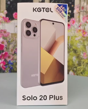 NEW Kgtel Solo 20 Plus 64GB+5GB RAM 6.67”Hole HD 5000mAh Battery13MP Rear;8MP Front Camera Side -Mounted Fingerprint Android TM Smartphones
