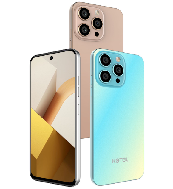 NEW Kgtel Solo 20 Plus 64GB+5GB RAM 6.67”Hole HD 5000mAh Battery13MP Rear;8MP Front Camera Side -Mounted Fingerprint Android TM Smartphones