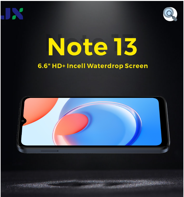 NEW JX NOTE 13 64GB + 4GB 5000mAh Big Battery 6.6 HD+ Incell 5MP Front + 8MP Rear AI Camera Dual Sim android smartphones