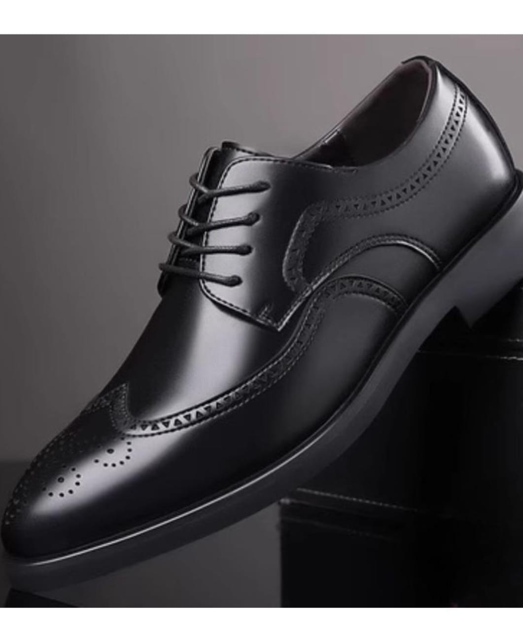 Genuine  leather men's Official Shoes animal Leather Shoes Breathable Dress Shoes Pointed Toe Formal Shoes Hot Fashion Wedding real Leather Man Pointed Boy Formal Office Shoe Dad