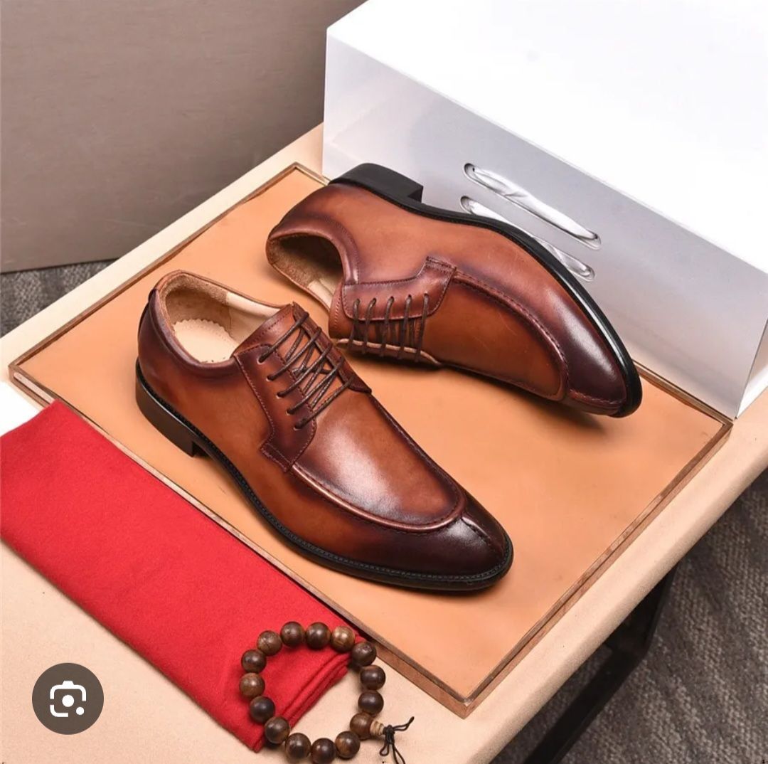 Genuine pure leather men's Official Shoes animal Leather  Shoes Breathable Dress Shoes Pointed Toe Formal Shoes Hot Fashion Wedding real Leather Man Pointed Boy Formal Office Shoe Dad