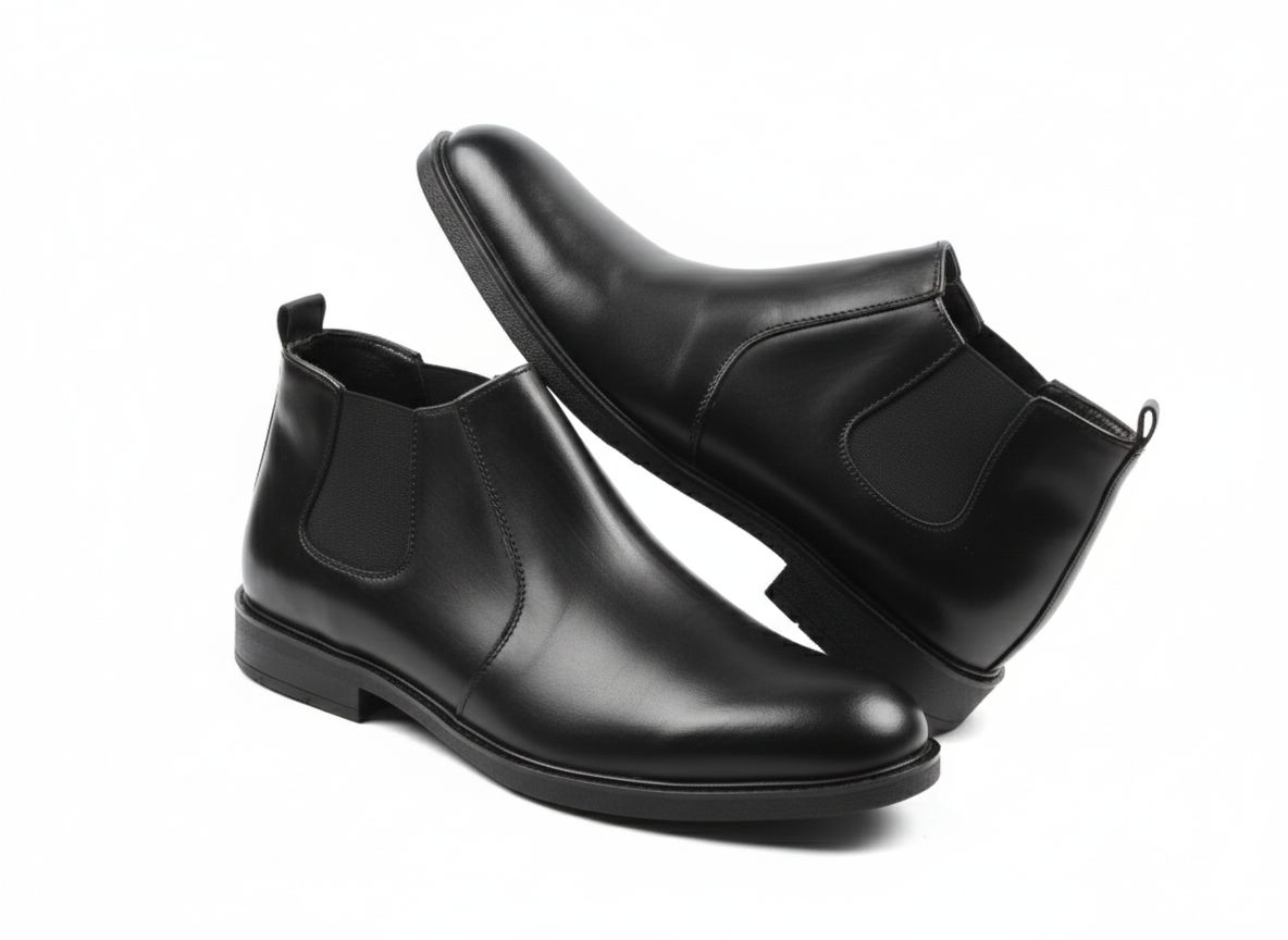 Genuine pure leather men's Official boots Leather  Shoes Breathable Dress Shoes Pointed Toe Formal Shoes Hot Fashion Wedding real Leather Man Pointed Boy Formal Office Shoe Dad