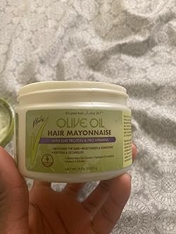 Vitale Olive Oil Hair Mayonnaise 30oz with Oat & Egg Protein and Vitamins - Good on Color & Thermal Treated Hai