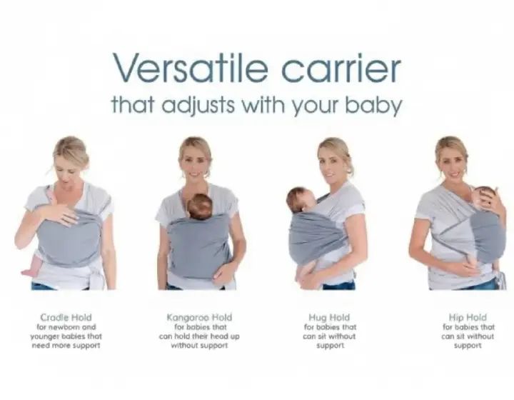 Totowrap Adjustable Baby Carrier - Premium Soft Wrap Sling for Newborns & Infants - Breathable & Hands-Free Bonding Wrap