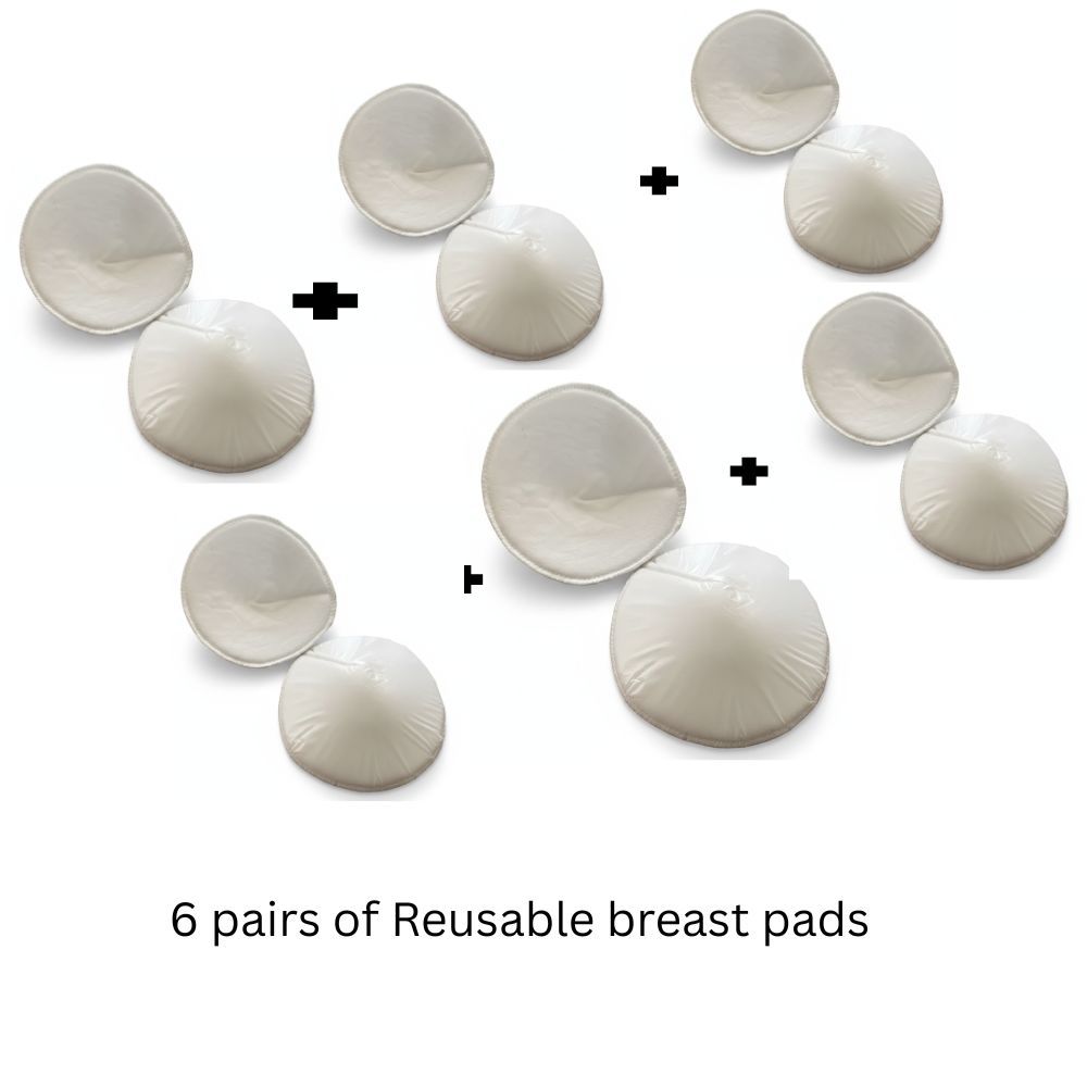 Reusable Ultra-Soft Cotton Nursing Pads – Leakproof Breastfeeding Pads, Washable & Comfortable