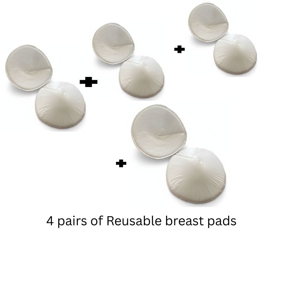 Reusable Ultra-Soft Cotton Nursing Pads – Leakproof Breastfeeding Pads, Washable & Comfortable