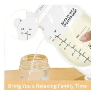 Complete Breastfeeding Combo – BPA FREE Double Electric Breast Pump Pain Free & 30pcs Breast Milk Storage Bags | Portable, Hygienic, BPA-Free, Strong Suction, Comfortable Breastfeeding Solution.