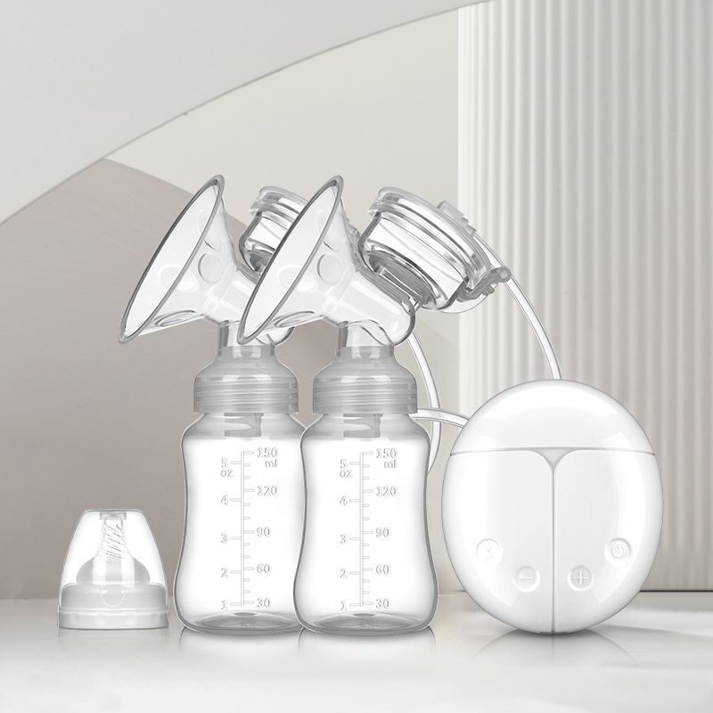 Complete Breastfeeding Combo – BPA FREE Double Electric Breast Pump Pain Free & 30pcs Breast Milk Storage Bags | Portable, Hygienic, BPA-Free, Strong Suction, Comfortable Breastfeeding Solution.