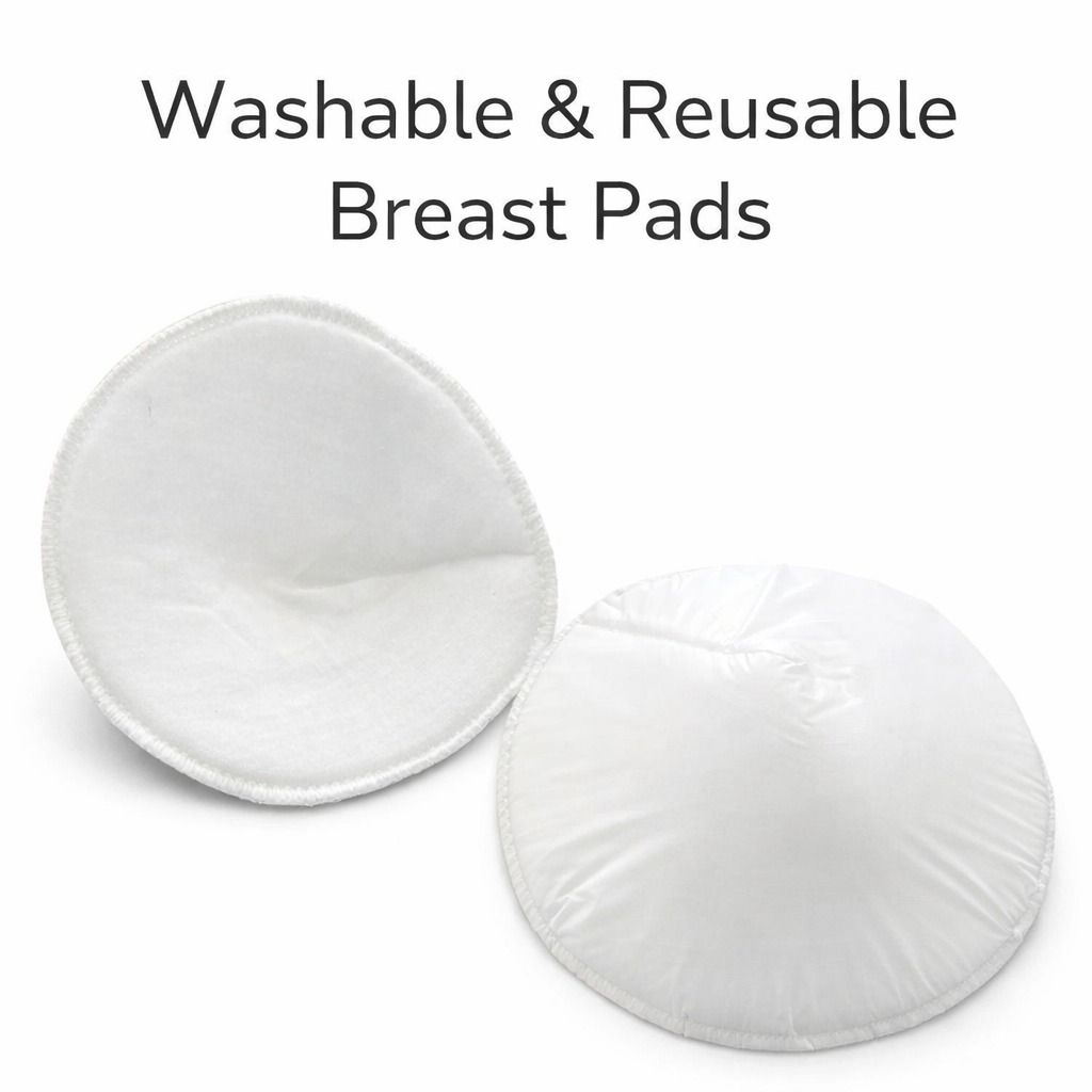 Reusable Ultra-Soft Cotton Nursing Pads – Leakproof Breastfeeding Pads, Washable & Comfortable