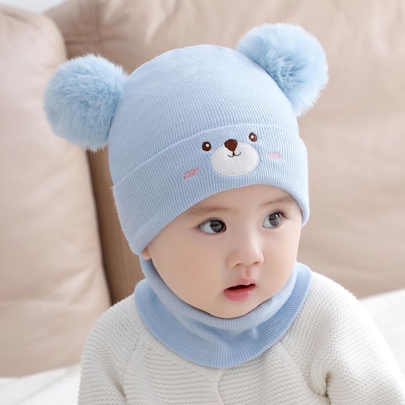 Baby Carrier Bundle with Matching Pom-Pom Hat & Scarf Set and Soft Fleece Baby Blanket – Cozy Infant Travel Set