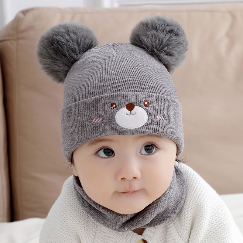 Baby Carrier Bundle with Matching Pom-Pom Hat & Scarf Set and Soft Fleece Baby Blanket – Cozy Infant Travel Set