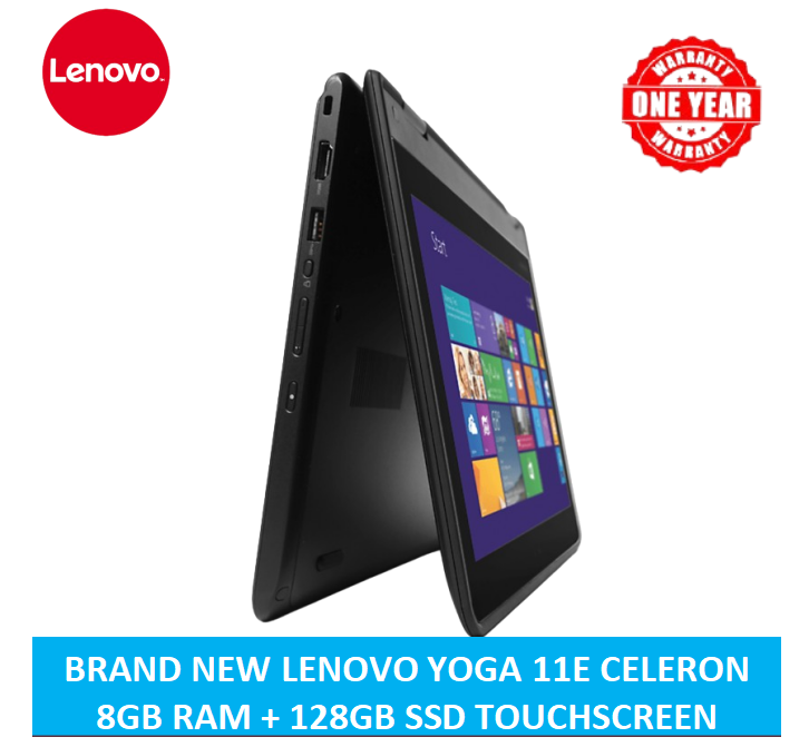 (BLACK FRIDAY OFFER)  LENOVO YOGA 11E CELERON 8GB RAM+ 128GB SSD/ TOUCHSCREEN / X360/ WINDOWS 11 PRO / 5TH GENERATION+1 YEAR WARRANTY +FREE MOUSE