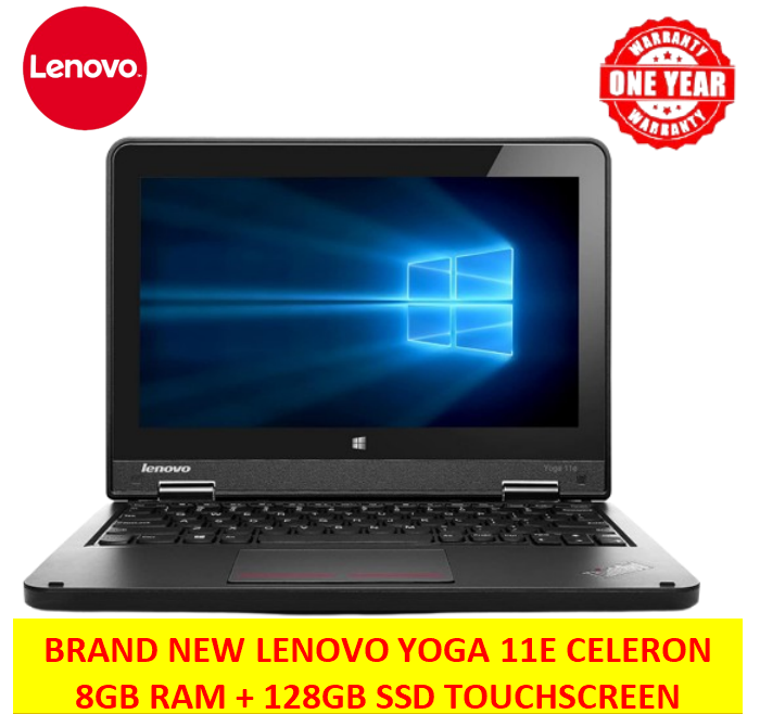 (BLACK FRIDAY OFFER)  LENOVO YOGA 11E CELERON 8GB RAM+ 128GB SSD/ TOUCHSCREEN / X360/ WINDOWS 11 PRO / 5TH GENERATION+1 YEAR WARRANTY +FREE MOUSE