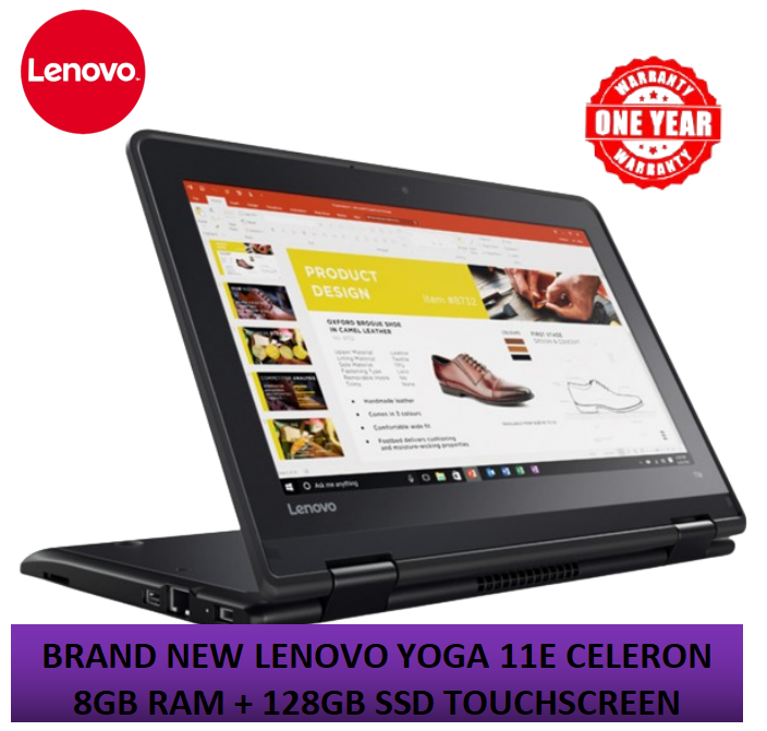 (BLACK FRIDAY OFFER)  LENOVO YOGA 11E CELERON 8GB RAM+ 128GB SSD/ TOUCHSCREEN / X360/ WINDOWS 11 PRO / 5TH GENERATION+1 YEAR WARRANTY +FREE MOUSE