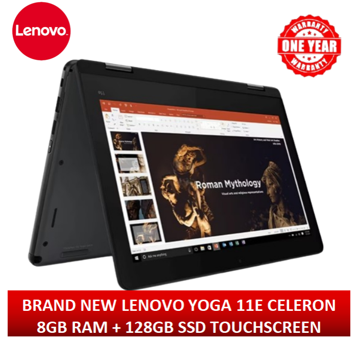 (BLACK FRIDAY OFFER)  LENOVO YOGA 11E CELERON 8GB RAM+ 128GB SSD/ TOUCHSCREEN / X360/ WINDOWS 11 PRO / 5TH GENERATION+1 YEAR WARRANTY +FREE MOUSE