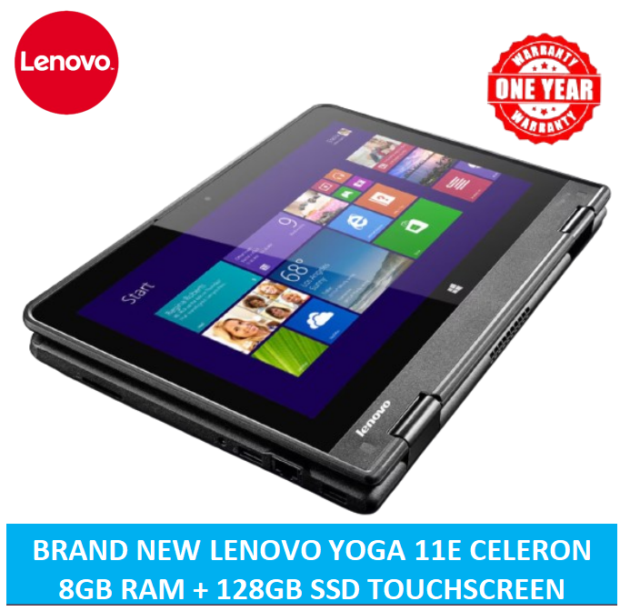 (BLACK FRIDAY OFFER)  LENOVO YOGA 11E CELERON 8GB RAM+ 128GB SSD/ TOUCHSCREEN / X360/ WINDOWS 11 PRO / 5TH GENERATION+1 YEAR WARRANTY +FREE MOUSE