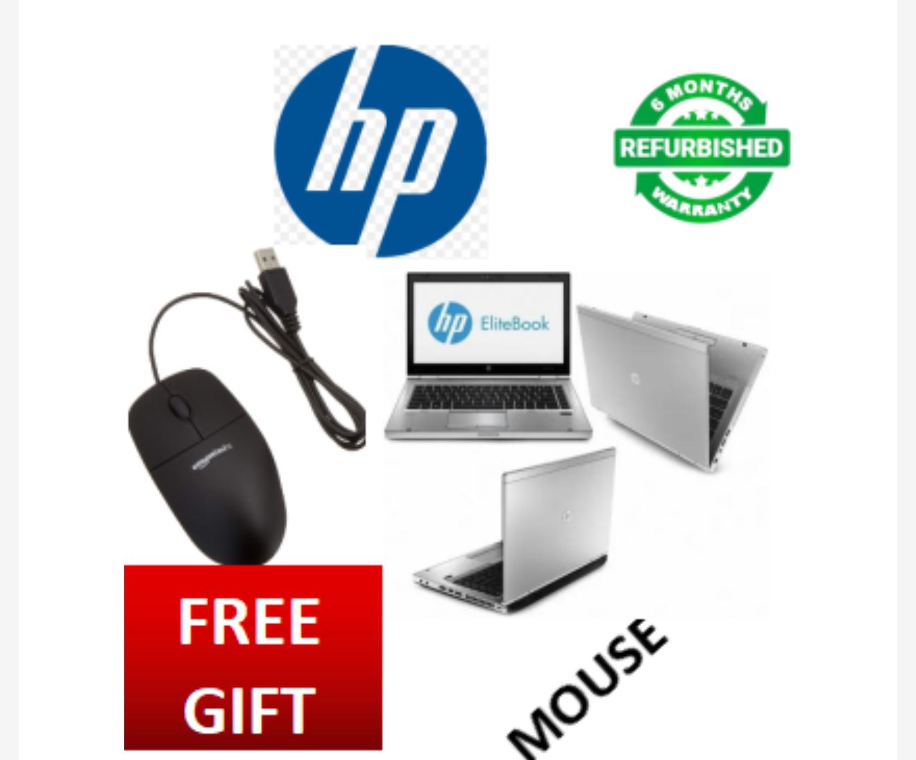 REFURBISHED HP ELITEBOOK 8460P CORE INTEL I5 8GB RAM / 256GB SSD /  COMPUTER LAPTOP WINDOWS 10 PRO + FREE MOUS /,ENGLISH KEYBOARD /, 6 MONTH WARRANTY