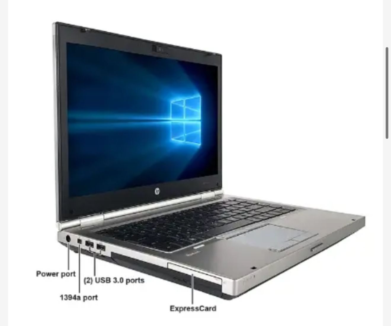 (FREE BAG) REFURBISHED HP ELITEBOOK 8460P CORE INTEL I5 8GB RAM / 500GB HDD STORAGE COMPUTER LAPTOP WINDOWS 10 PRO AND OFFICE INSTTALLED