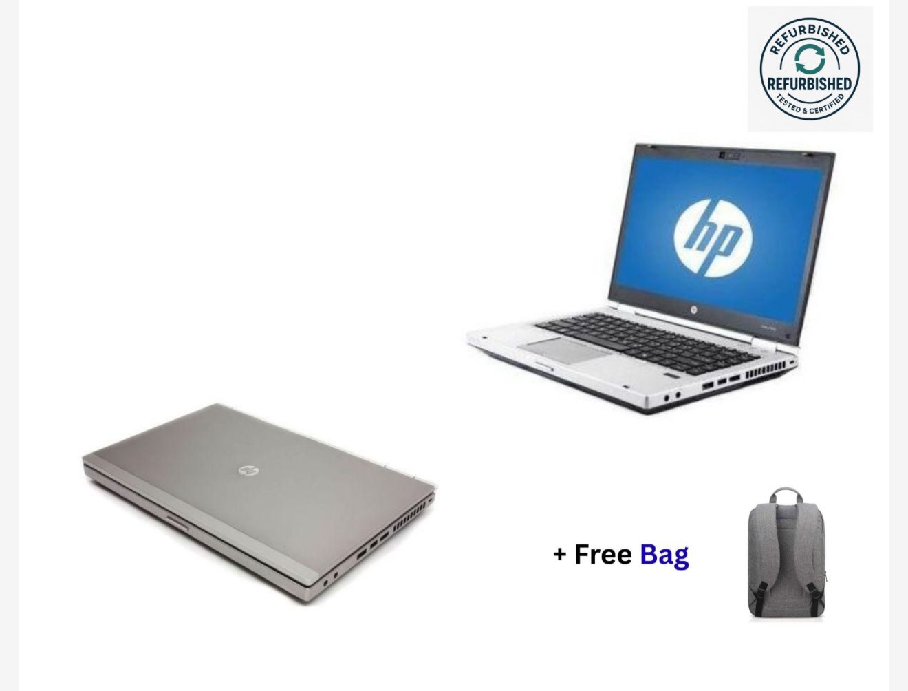 (FREE BAG) REFURBISHED HP ELITEBOOK 8460P CORE INTEL I5 8GB RAM / 500GB HDD STORAGE COMPUTER LAPTOP WINDOWS 10 PRO AND OFFICE INSTTALLED