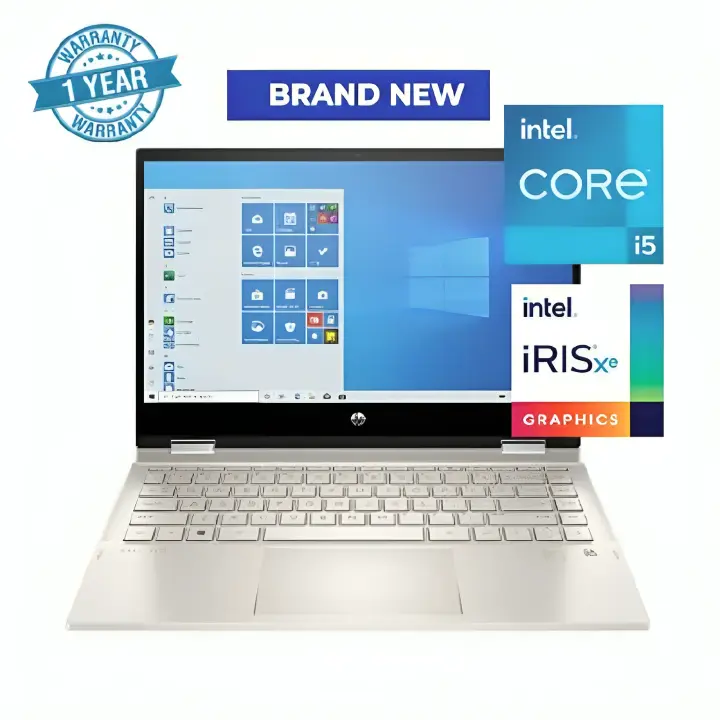 (SPECIAL OFFER) Brand New HP PAVILION X360 14-DY1031NIA Intel® Core™ i5 1155G7 8GB DDR4 512SSD Windows 11 Home FP 14" NATURAL SILVER Silver 14 inch