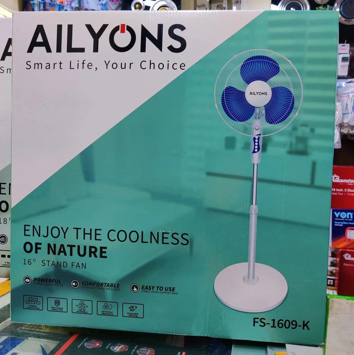 AILYONS 16 Inch Stand Fan+1 YEAR WARRANTY
