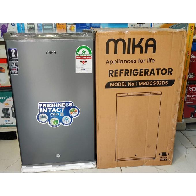 Mika 92L Mini Fridge Single Door-MRDCS92DS -SILVER.