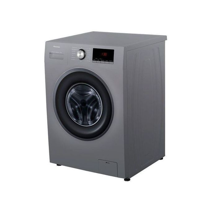 Hisense WFQP7012EVMT 7Kg Front Load Washing Machine,Silver+2YRS WARRANTY