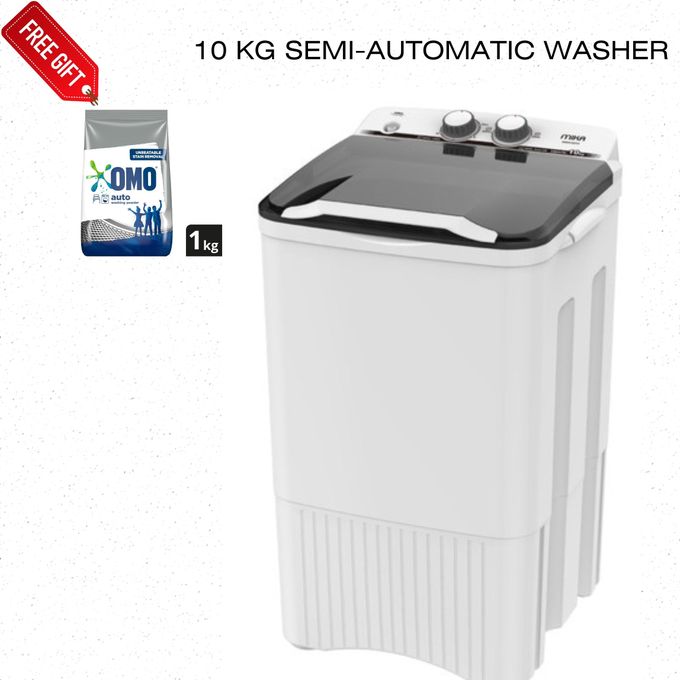 Mika 10KG Single Tub Semi-Automatic Washing Machine Top Load Washer +1 YEAR WARRANTY