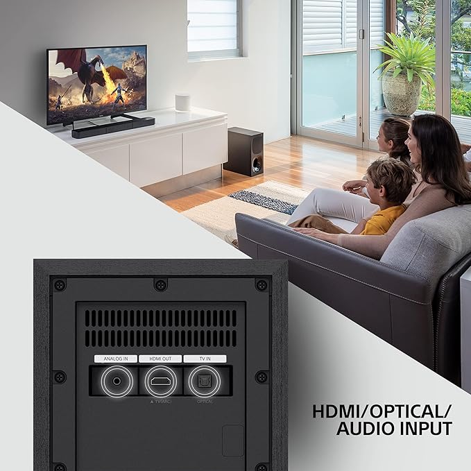 Sony HT-S20R 5.1Ch 400W Real Surround Soundbar with Dolby Digital Bluetooth Connectivity For Music Streaming Home Cinema System