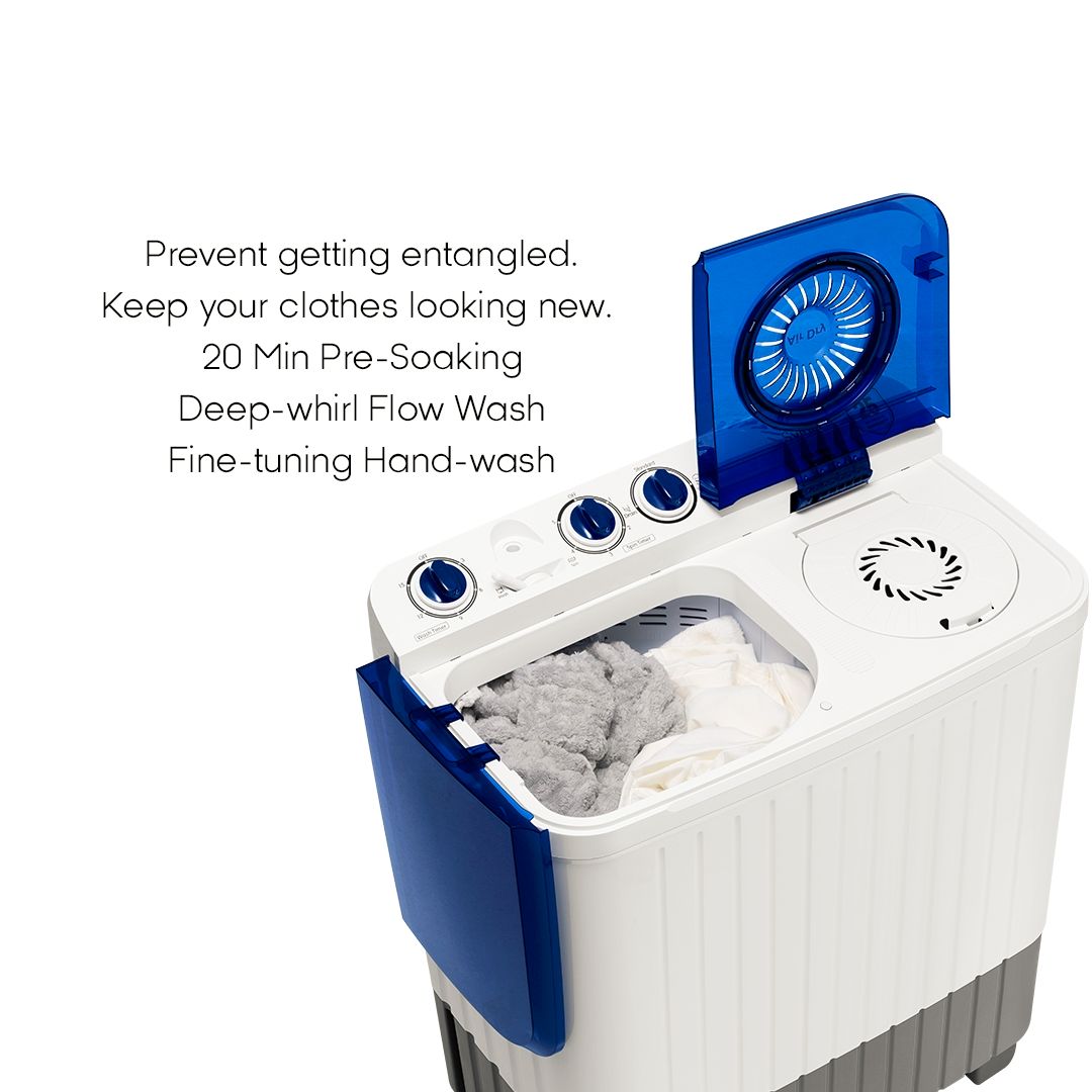 Syinix 10kg Twin Tub Washing Machine-Semi Automatic+1 YEAR WARRANTY