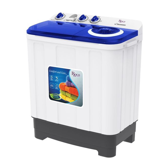 Roch Semi-Automatic Washing Machine, 10kgs - White+2 YEARS WARRANTY