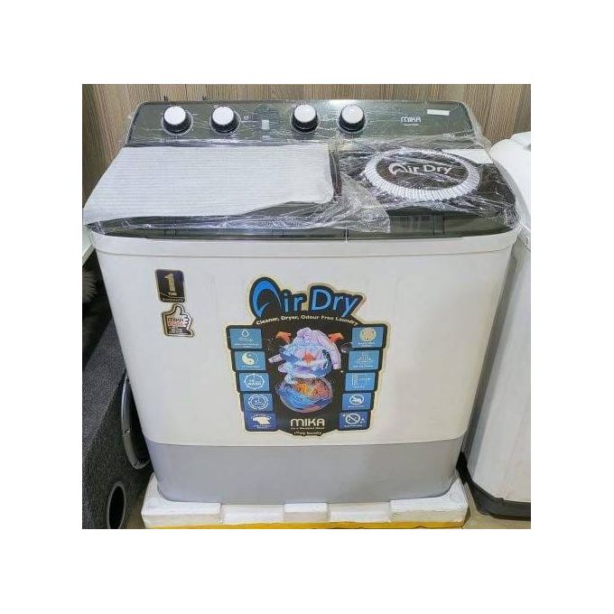 Mika MWSTT2210, 10kg,Top Load Semi Automatic Twin Tub Washing Machine+1YR WARRANTY