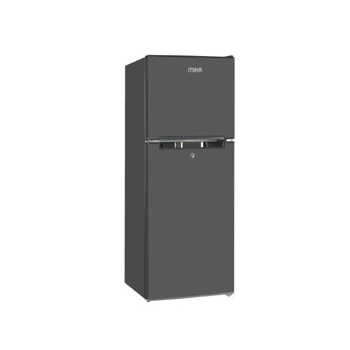 Mika 138L Double Door Refrigerator Top Mounted Freezer 2 Star Energy Rating Direct Cool Deodorizer-Smell Buster-DARK SILVER