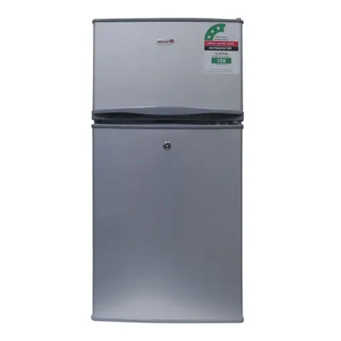 [Special Offer!!!] Volsmart 108L Double Doors VL-BCD108 Fridge Freezer Energy Saving Refrigerator with Lock and Keys+1 YEAR WARRANTY