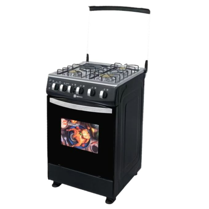 [NEW ARRIVAL ] Sayona Free Standing 50CM X 50CM , 3 GAS JET BURNERS+1 ELECTRIC HOTPLATE Cooker,60L Electric Oven,BLACK+FREE 13KG REGULATOR+GAS PIPE