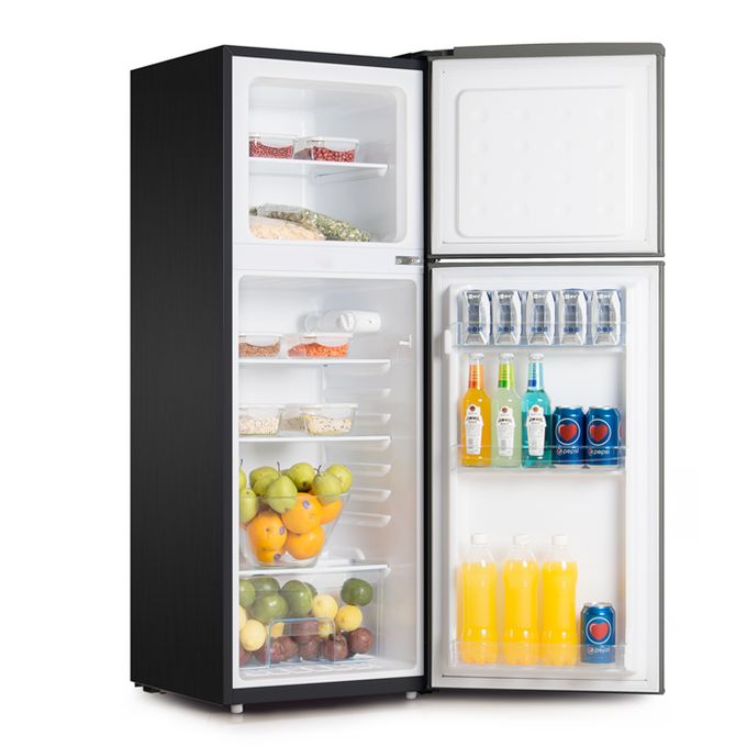 Von VART-22DHS Double Door Fridge 136L - Silver