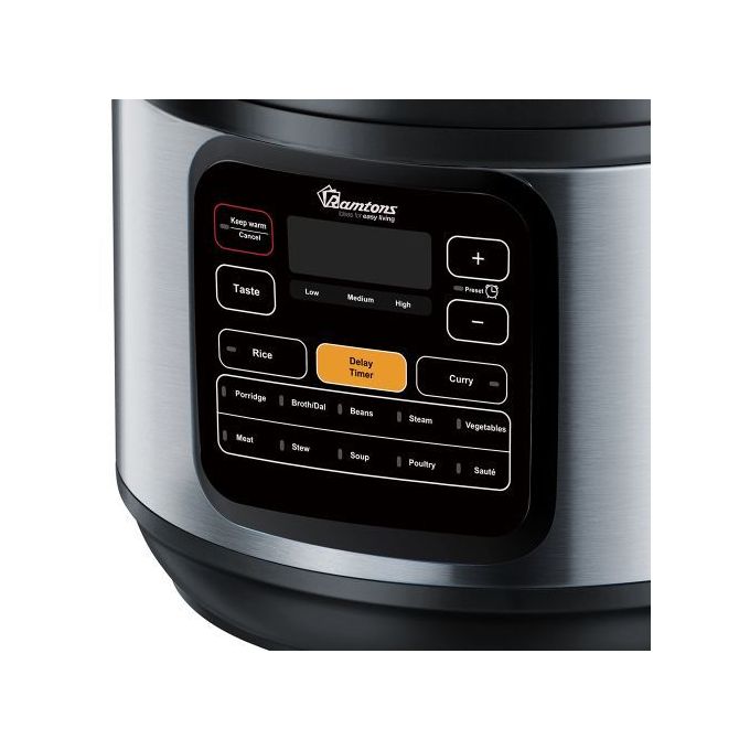 Ramtons RM/582-Electric Pressure Cooker- Black (1YEAR WARRANTY)
