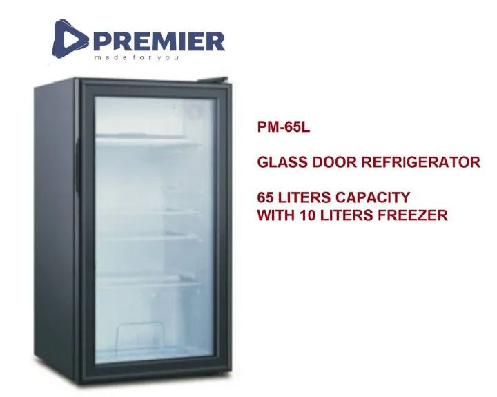 PREMIER 65L Commercial Mini Glass Door Counter Fridge And 10L FREEZER
