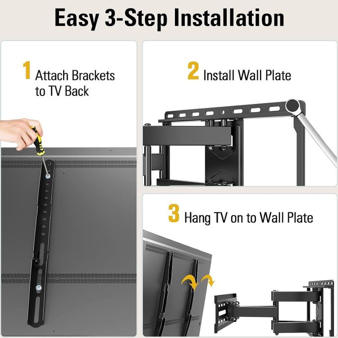 Hisense 65" Inch SMART TV,NETFLIX,UHD 4K,BLUETOOTH,FRAMELESS-VIDAA OS-2025 MODEL
+FREE FULL MOTION WALL BRACKET