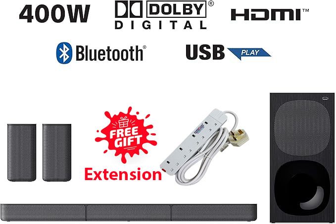 Sony HT-S20R - 5.1ch 400W Sound Bar System+FREE EXTENSION (1YR WRTY)