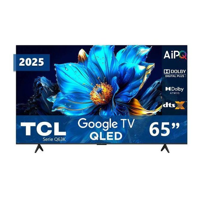TCL 65T6C 65 Inch QLED 4K UHD Smart Google TV – Cinematic Dolby Vision HDR, Immersive Dolby Atmos Audio+FREE TILT WALL BRACKET +TV GUARD+1YR WRTY