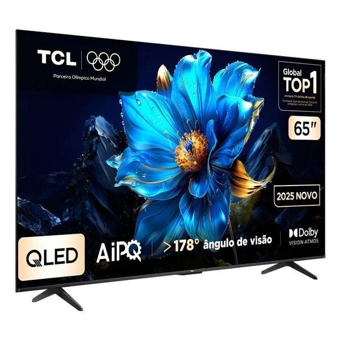 TCL 65T6C 65 Inch QLED 4K UHD Smart Google TV – Cinematic Dolby Vision HDR, Immersive Dolby Atmos Audio+FREE TILT WALL BRACKET +TV GUARD+1YR WRTY